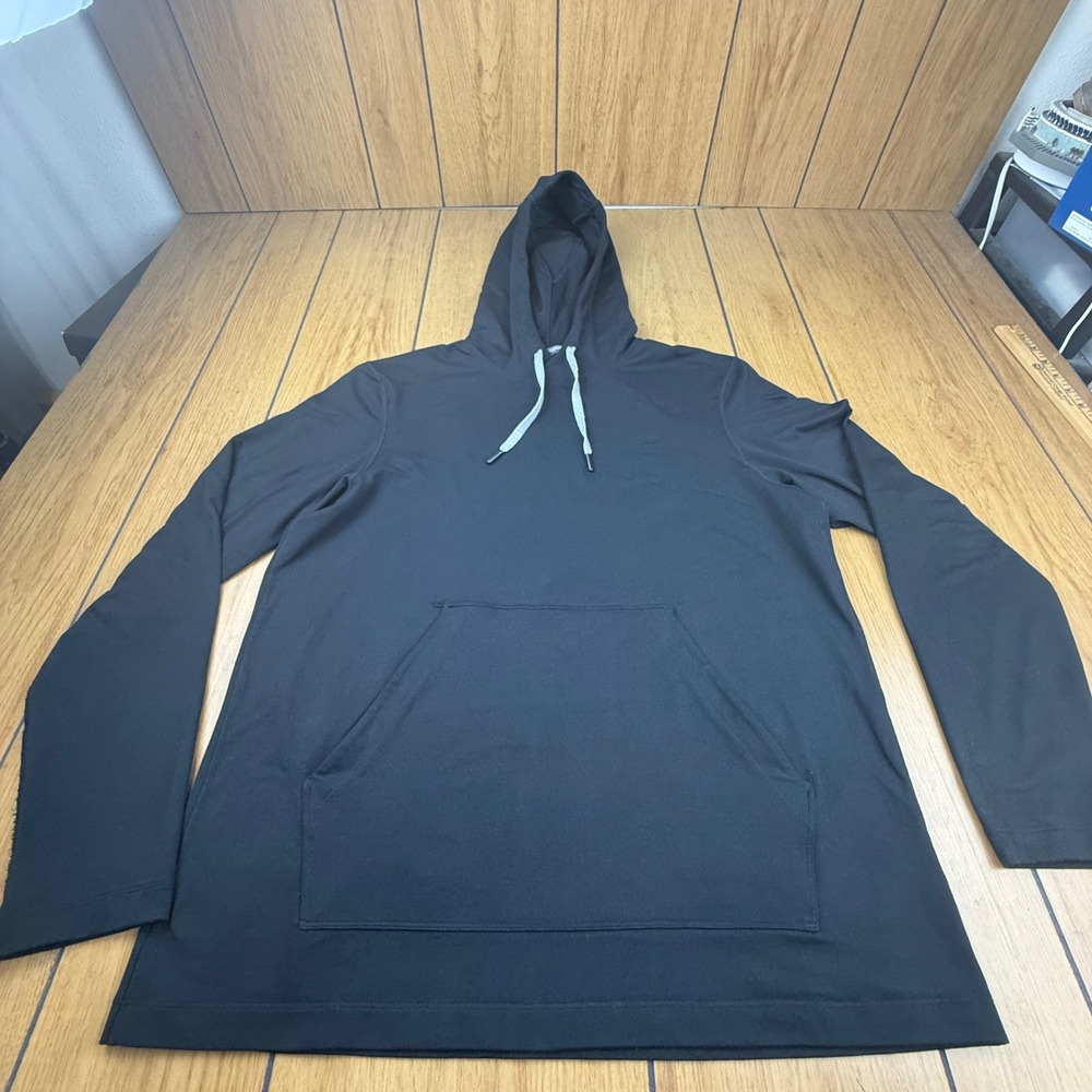 Lululemon Mens City Sweat Pullover Hoodie Black LM3F86S Size L